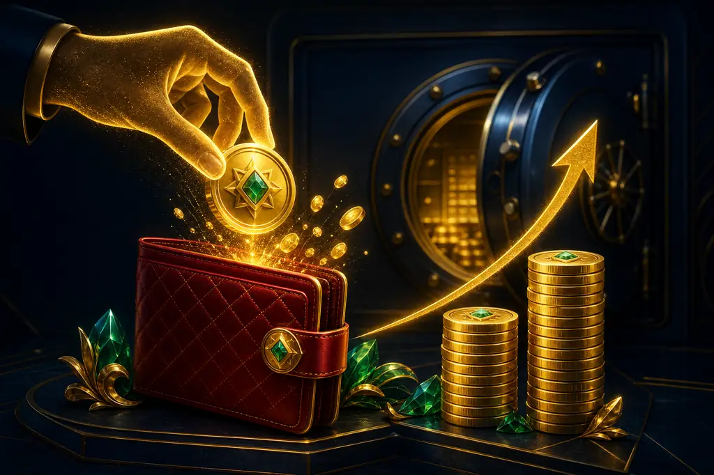 Ilustrasi bonus deposit pertama Dewakoin99